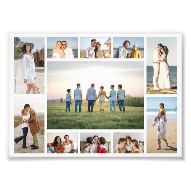 Create Your Own 11 Photo Collage Photo Enlargement (Front)