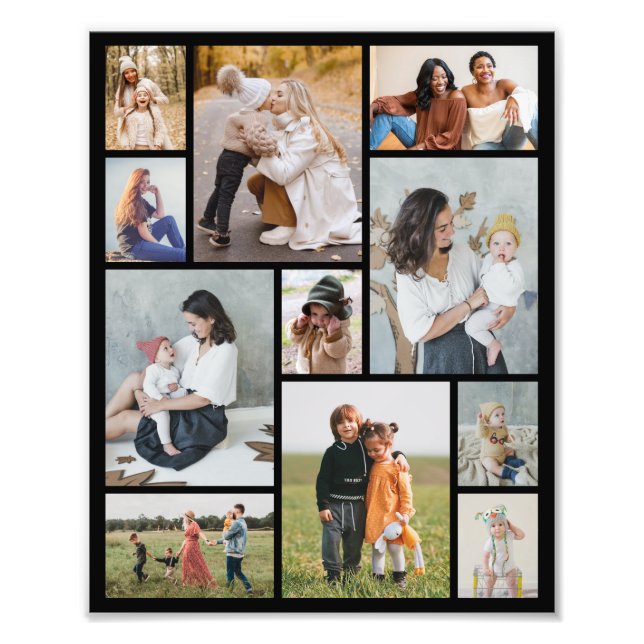 Create Your Own 11 Photo Collage Photo Enlargement Print (Front)