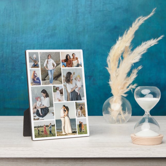 Create Your Own 11 Photo Collage Plaque (Side)