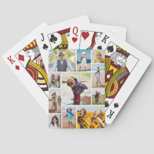 Create Your Own 11 Photo Collage Playing Cards