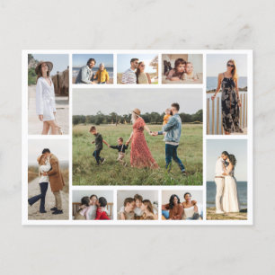 Create Your Own 11 Photo Collage Postcard