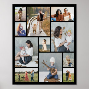 Create Your Own 11 Photo Collage Poster