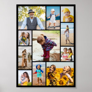 Create Your Own 11 Photo Collage Poster