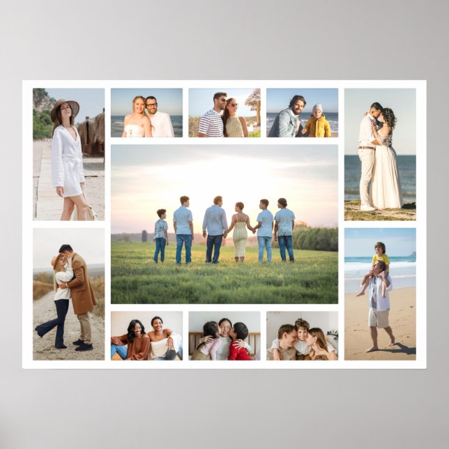 Create Your Own 11 Photo Collage  Poster (Front)