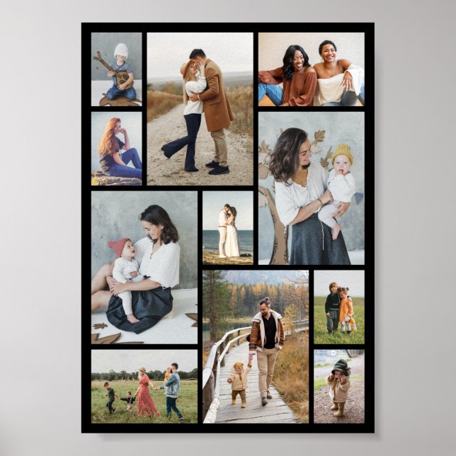 Create Your Own 11 Photo Collage Poster (Front)