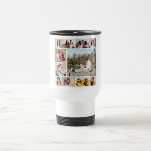 Create Your Own  11 Photo Collage Travel Mug