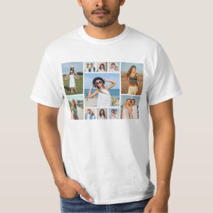 Create Your Own 11 Photo Collage Unisex T-Shirt