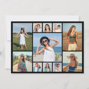 Create Your Own 11 Photo Flat Card