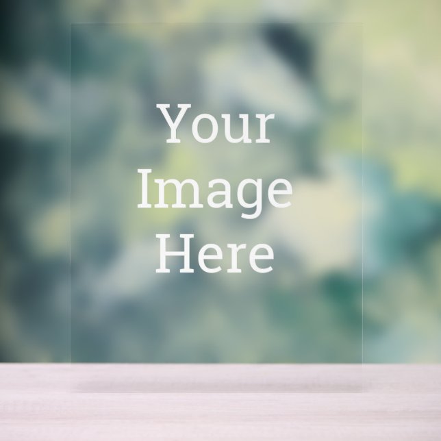 Custom 27.9 cm x 35.6 Acrylic Sign (Neutral)