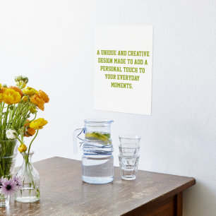 Create Your Own 11" x 14" Gold Foil Print