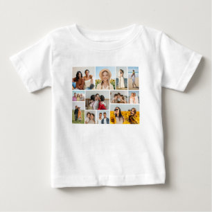 Create Your Own 12 Photo Collage Baby T-Shirt