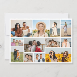 Create Your Own 12 Photo Collage Card