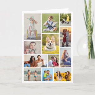 Create Your Own 12 Photo Collage Card