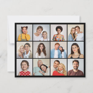 Create Your Own 12 Photo Collage Card