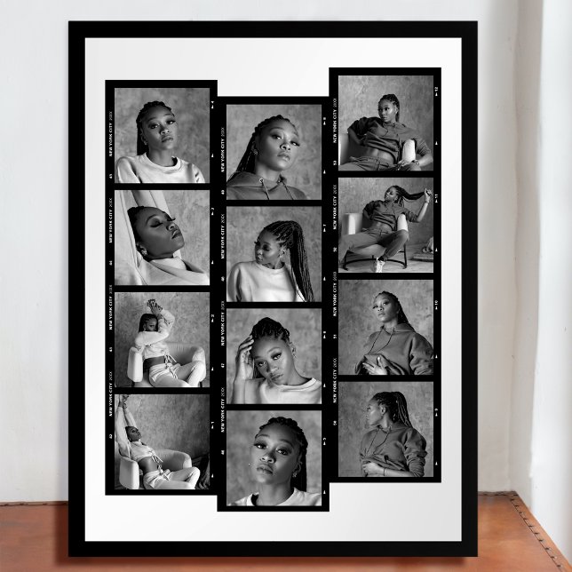 Create Your Own 12 Photo Collage Chic Film Strip Poster (Creator Uploaded)