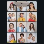 Create Your Own 12 Photo Collage Clipboard<br><div class="desc">Create your own 12 Photo Collage for Christmas, Birthdays, Weddings, Anniversaries, Graduations, Father's Day, Mother's Day or any other Special Occasion, with our easy-to-use design tool. Add your favourite photos of friends, family, vacations, hobbies and pets and you'll have a stunning, one-of-a-kind photo collage. Our custom photo collage is perfect...</div>