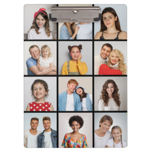 Create Your Own 12 Photo Collage Clipboard