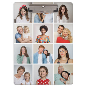 Create Your Own 12 Photo Collage Clipboard