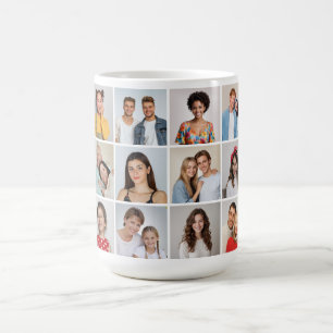 Create Your Own 12 Photo Collage Coffee Mug