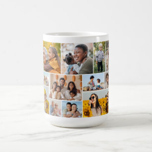 Create Your Own 12 Photo Collage Coffee Mug