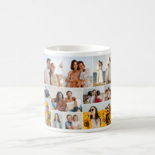 Create Your Own 12 Photo Collage  Coffee Mug