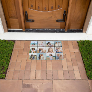 Create Your Own 12 Photo Collage Doormat