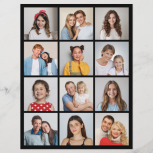 Create Your Own 12 Photo Collage Flyer