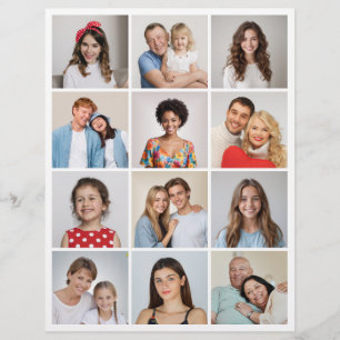 Create Your Own 12 Photo Collage Flyer