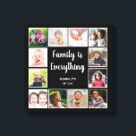 Create Your Own 12 Photo Collage Frame Canvas Print<br><div class="desc">Create your own photo collage canvas print with 12 of your favourite pictures. The photo frame artwork helps you treasure your special moments and also makes a thoughtful gift for parents, grandparents and friends. The personalised canvas makes it a perfect gift for all occasions. Personalise with family name and established...</div>