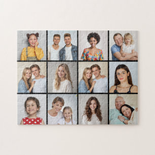 Create Your Own 12 Photo Collage Jigsaw Puzzle