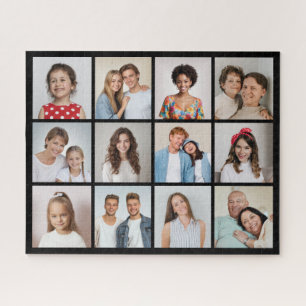 Create Your Own 12 Photo Collage Jigsaw Puzzle