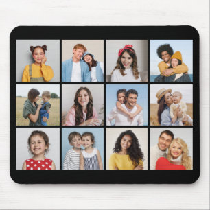 Create Your Own 12 Photo Collage Mouse Mat