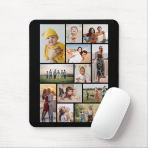 Create Your Own 12 Photo Collage Mouse Mat