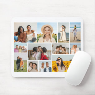 Create Your Own 12 Photo Collage Mouse Mat