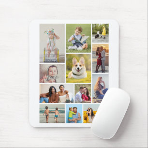Create Your Own 12 Photo Collage Mouse Mat