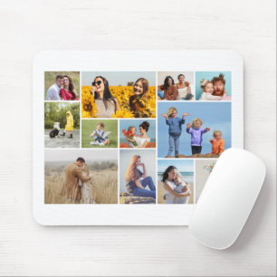Create Your Own 12 Photo Collage Mouse Mat