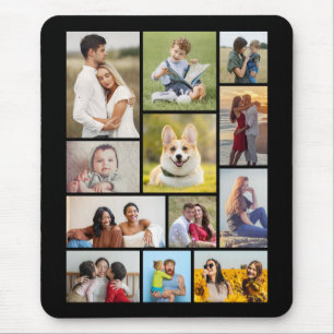 Create Your Own 12 Photo Collage Mouse Mat