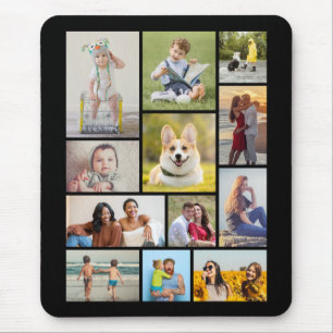 Create Your Own 12 Photo Collage Mouse Mat