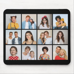 Create Your Own 12 Photo Collage Mouse Mat