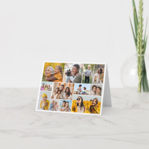 Create Your Own 12 Photo Collage Note Card