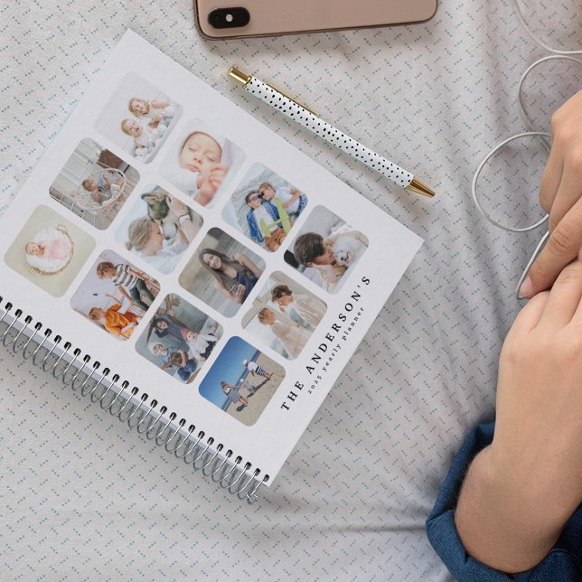 Create Your Own 12 Photo Collage Personalised Year Planner (Creator Uploaded)