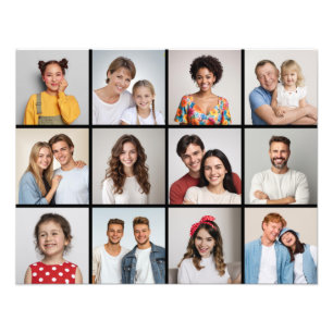 Create Your Own 12 Photo Collage Photo Enlargement