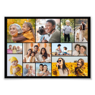 Create Your Own 12 Photo Collage Photo Enlargement Print