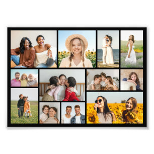 Create Your Own 12 Photo Collage Photo Enlargement Print