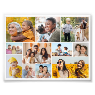 Create Your Own 12 Photo Collage Photo Enlargement Print