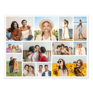 Create Your Own 12 Photo Collage Photo Enlargement Print