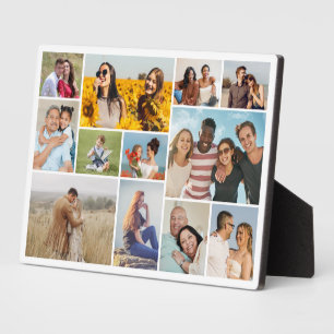 Create Your Own 12 Photo Collage Plaque
