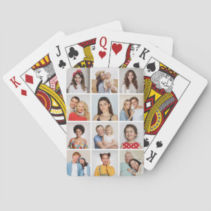 Create Your Own 12 Photo Collage Playing Cards