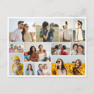 Create Your Own 12 Photo Collage Postcard