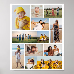 Create Your Own 12 Photo Collage Poster
